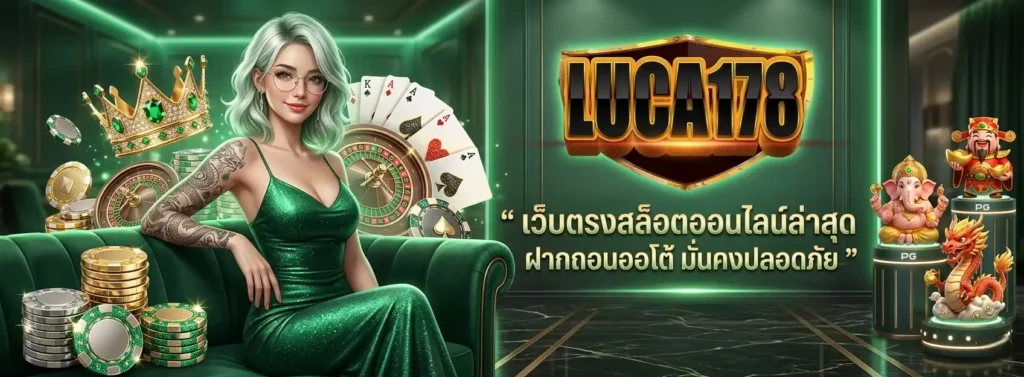 LUCA178 เว็บตรงสล็อตออนไลน์ล่าสุด ฝากถอนออโต้ มั่นคงปลอดภัย